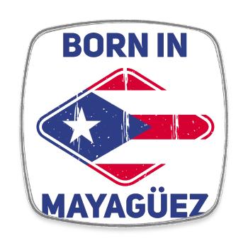 Mayagüez - Magnet carré - blanc - Devant