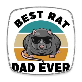 Rats Men - Square fridge magnet - white - Front