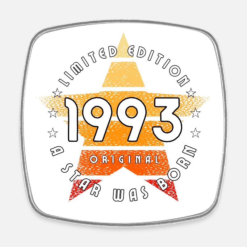 A Star was born 1993 Original limited edition - Square fridge magnet - white