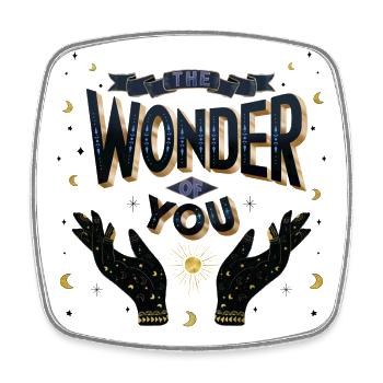 You're a miracle - Square fridge magnet - white - Front