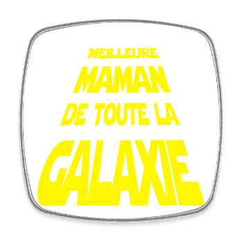 Meilleur maman de la galaxie - Magnet carré - blanc - Devant