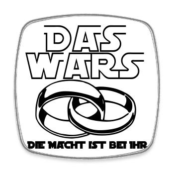 Junggesellenabschied ,JGA - das wars .(25) - Viereckiger Kühlschrankmagnet - Weiß - Vorne