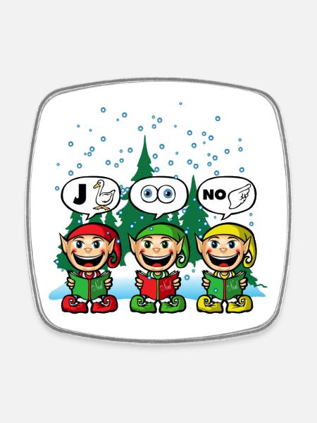 joyeux noel - Square fridge magnet - white