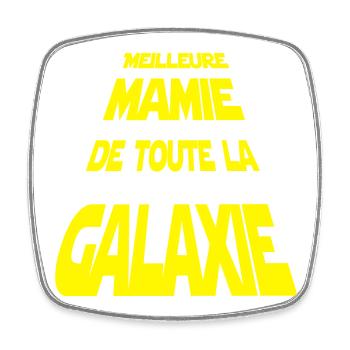 Meilleure mamie de la galaxie - Magnet carré - blanc - Devant