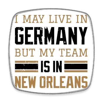 New Orleans - Viereckiger Kühlschrankmagnet - Weiß - Vorne