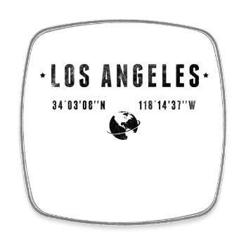 Los angeles - Viereckiger Kühlschrankmagnet - Weiß - Vorne