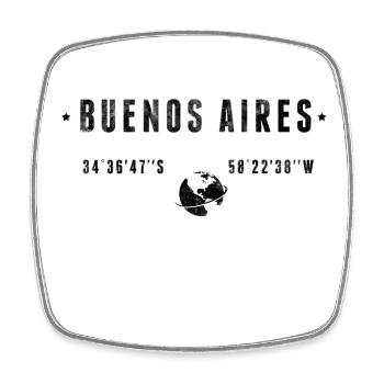 Buenos Aires - Square fridge magnet - white - Front