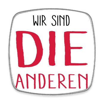wir sind die anderen - Viereckiger Kühlschrankmagnet - Weiß - Vorne