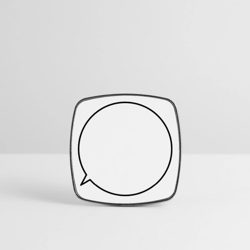 Speech bubble request text customizable Square fridge magnet