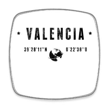 Valencia - Square fridge magnet - white - Front
