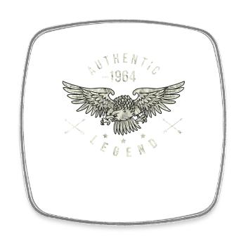 authentic legend 1964 Geburtstag, Geburtsjahr - Viereckiger Kühlschrankmagnet - Weiß - Vorne
