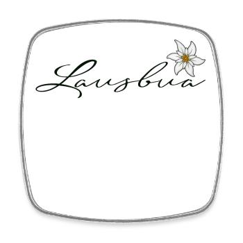 Lausbua mit Edelweiss - Viereckiger Kühlschrankmagnet - Weiß - Vorne