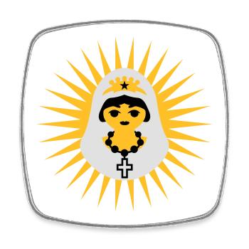 Braut | Bride | Wedding | Junggesellenabschied - Square fridge magnet - white - Front