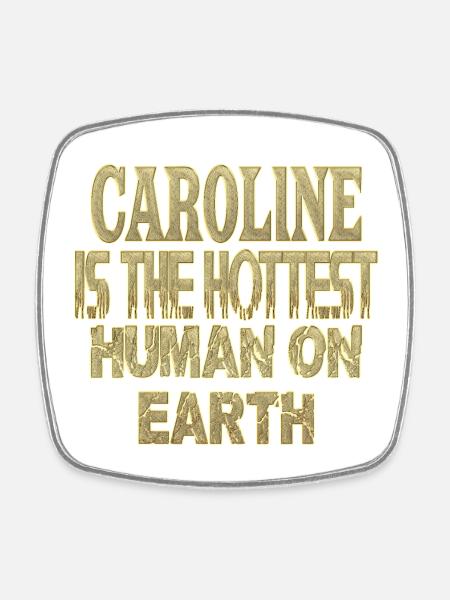 Caroline - Square fridge magnet - white