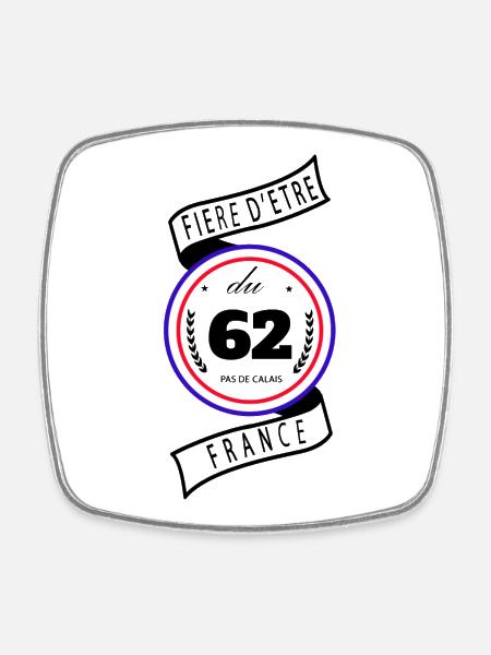Fière D'être Du 70 Haute-Saône France - Magnet carré - blanc