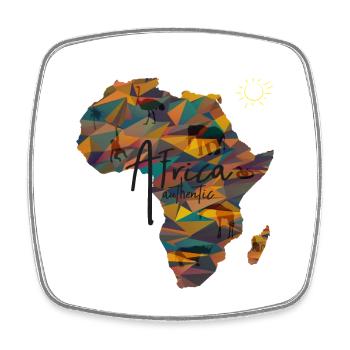 Afrika Kontinent - Viereckiger Kühlschrankmagnet - Weiß - Vorne