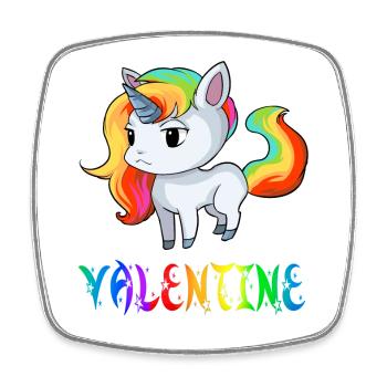 Unicorn Valentine - Square fridge magnet - white - Front