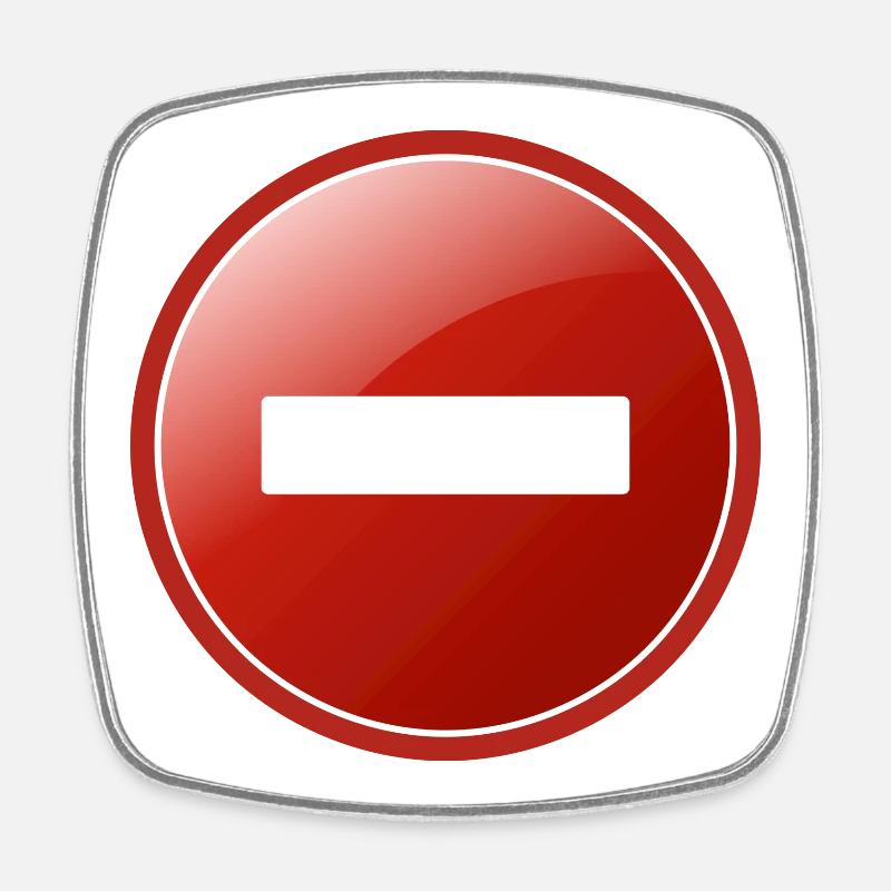 Remove - Square fridge magnet - white