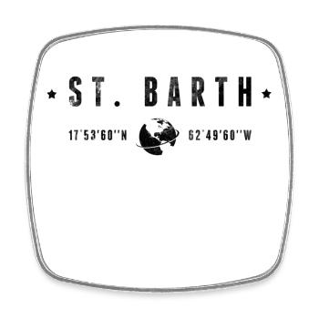 St Barth - Square fridge magnet - white - Front
