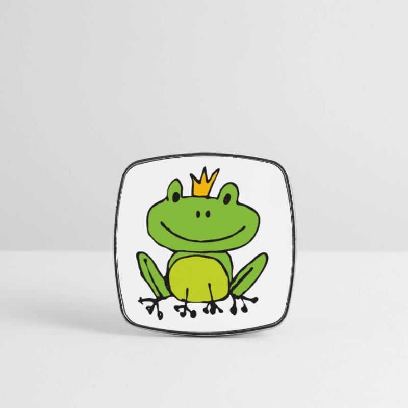 Frosch oder Prinz? Viereckiger Kühlschrankmagnet