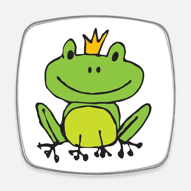 Grenouille ou prince ? - Magnet carré - blanc