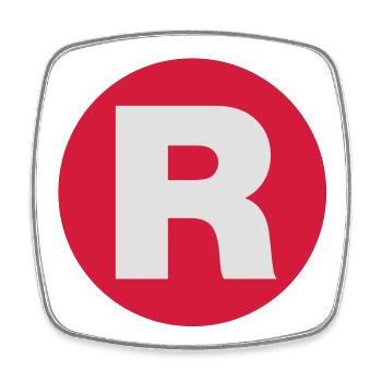 Registriert | Registered - Magnet carré - blanc - Devant