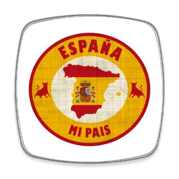 Spain my country - Square fridge magnet - white - Front