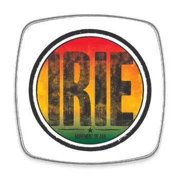 irie - movement of jah - Magnet carré - blanc - Devant