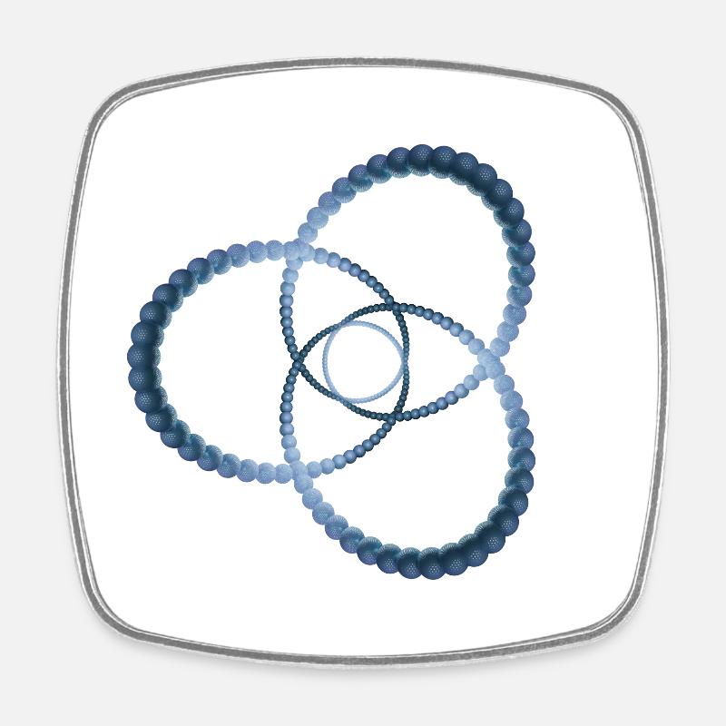 Atom - Cellulaire cinq - Magnet carré - blanc