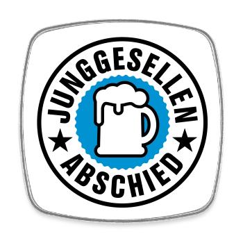 Junggesellenabschied - Viereckiger Kühlschrankmagnet - Weiß - Vorne