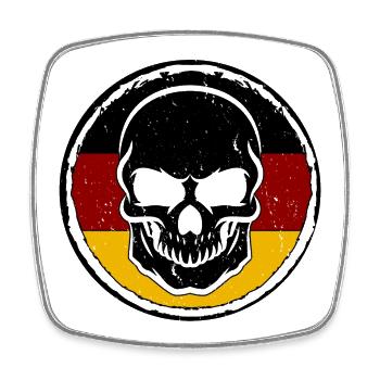 Soccer Germany Flag Fan League Championship - Square fridge magnet - white - Front