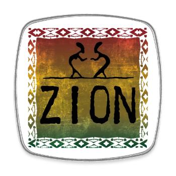 zion dance - Viereckiger Kühlschrankmagnet - Weiß - Vorne