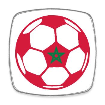 ballMOROCCO - Square fridge magnet - white - Front