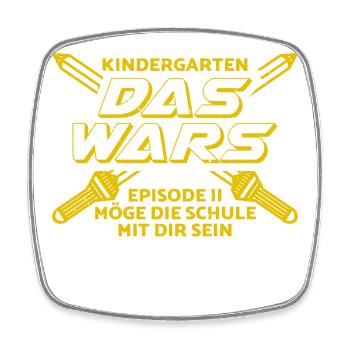 Kita Abgänger Schulkind Einschulung Kindergarten - Viereckiger Kühlschrankmagnet - Weiß - Vorne
