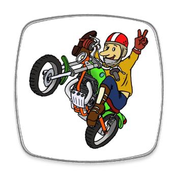 trialmoto_austria - Square fridge magnet - white - Front