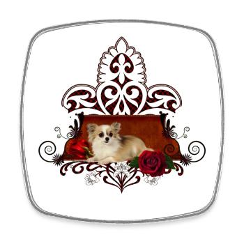 Cute little chihuahua - Square fridge magnet - white - Front