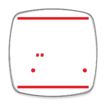 Maillot de hockey maman - Magnet carré - blanc - Devant