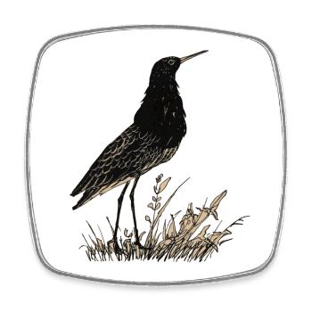 bird - Square fridge magnet - white - Front