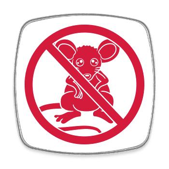 round circle unwanted forbidden sign - Square fridge magnet - white - Front
