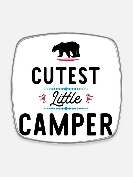 camper - Square fridge magnet - white