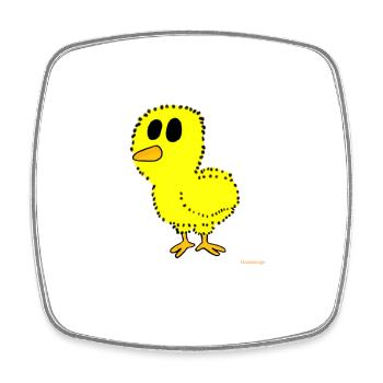 Chick / hatchling - Square fridge magnet - white - Front