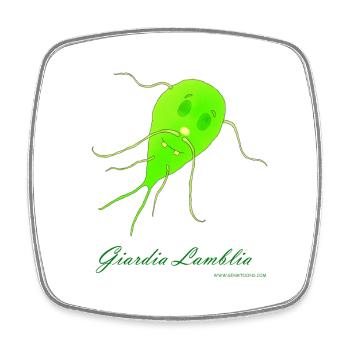 Giardia Lamblia - Square fridge magnet - white - Front