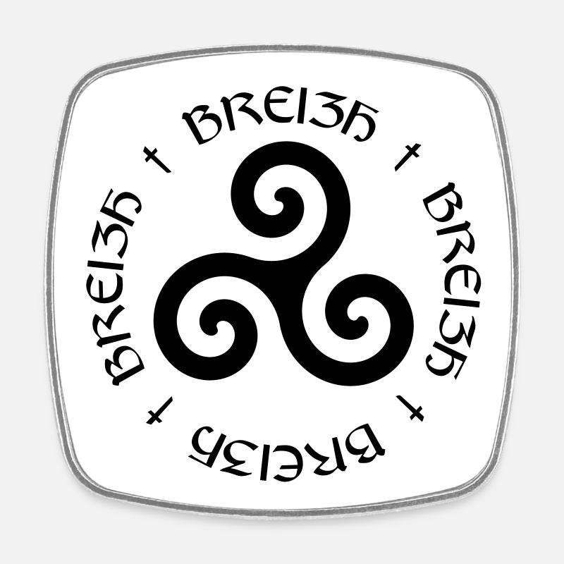 Bretagne ! - Viereckiger Kühlschrankmagnet - Weiß