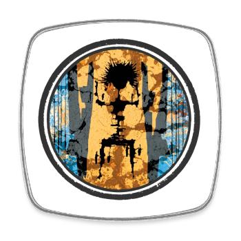 Graffiti Australia - Square fridge magnet - white - Front