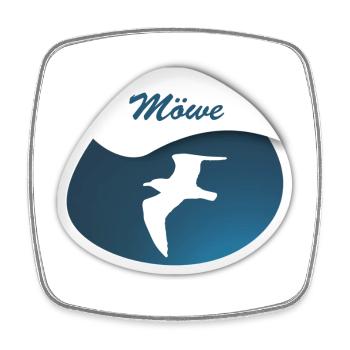 Gull - Square fridge magnet - white - Front