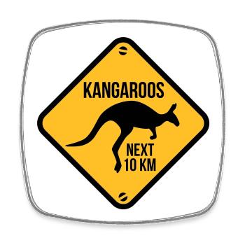 Australia - Australien - Viereckiger Kühlschrankmagnet - Weiß - Vorne