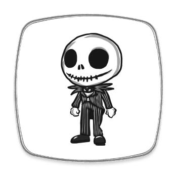 Scary Monster Halloween Gift - Square fridge magnet - white - Front