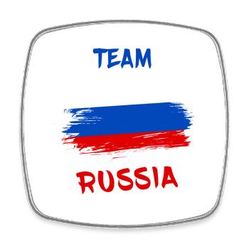 Team Russia / Gift Russia Moscow Flag - Square fridge magnet - white - Front