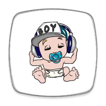 infant - Square fridge magnet - white - Front