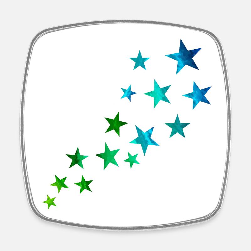 Shooting star - Square fridge magnet - white
